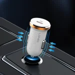 شارژر فندکی 27 وات الدینیو مدل C22Q به همراه کابل USB-C - تصویر 3