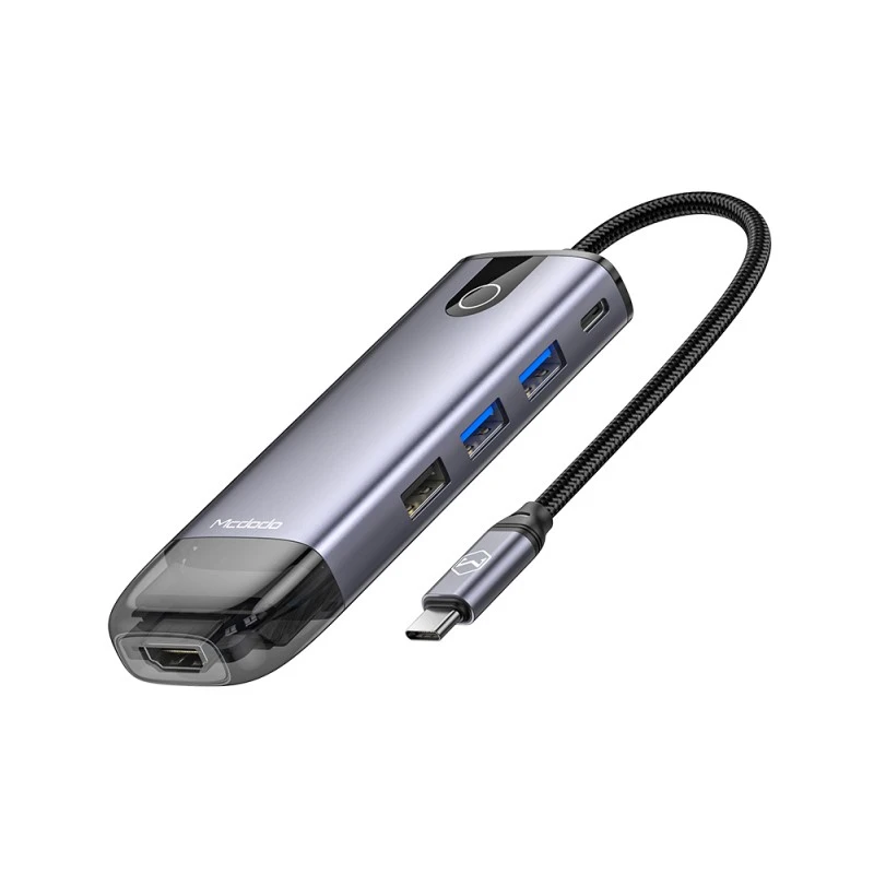 e74f05fbb45fe0ecf727033282e9c9383e67fe3b_1611080964 هاب 6 پورت USB-C مک دودو مدل HU_774 - تصویر 1