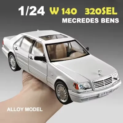 ماکت فلری بنز S320 W140 مقیاس 1/24