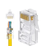 سوکت شبکه CAT6 مدل OPEN END بسته 100 عددی - تصویر 2