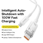 کابل USB-C به USB-C باسئوس مدل Explorer (100W) - تصویر 5