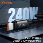 کابل USB-C مک دودو مدل CA-3680 طول 1.2 متر - تصویر 3