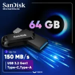 فلش مموری سن دیسک 64 گیگابایت مدل Ultra Dual Drive Go با دو رابط USB Type-C و USB Type-A، استاندارد USB 3.2 Gen1، طراحی چرخشی، سازگار با اندروید، iOS، ویندوز و مک، مناسب گوشی، تبلت، کامپیوتر و تلویزیون - تصویر 8