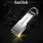 فلش مموری سن دیسک مدل Ultra Flair CZ73 ظرفیت 16 گیگابایت با بدنه فلزی، پورت USB 3.0، سازگار با USB 2.0 و قابلیت رمزگذاری فایل‌ها - تصویر 7